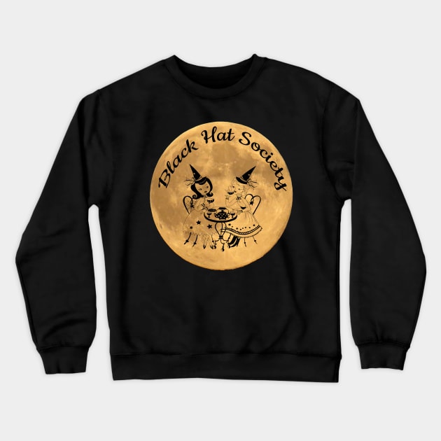 Black Hat Society v1 Crewneck Sweatshirt by The Bookwyrm's Hoard